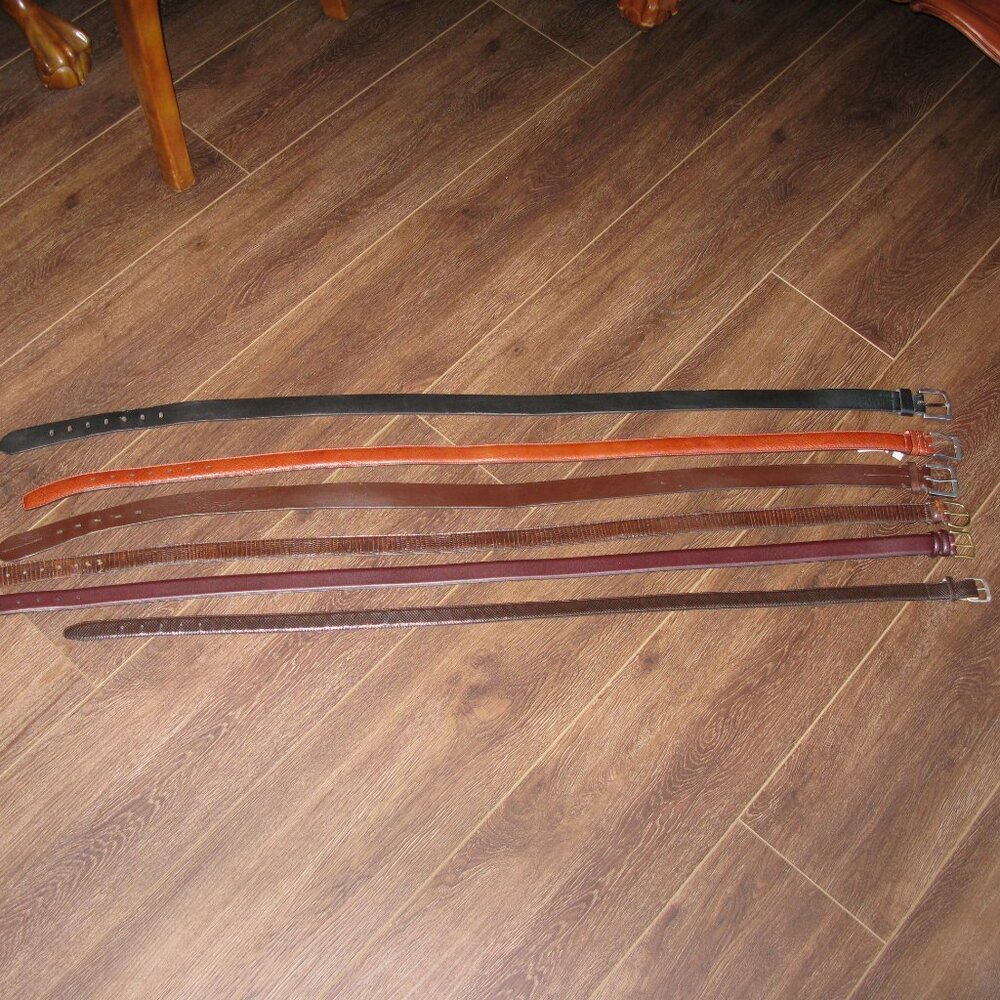 Collection of 6 Mens Belt XL-XXL Belts
